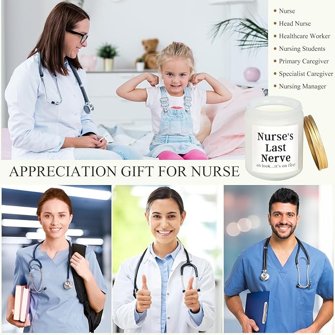 Nurse Appreciation Candles with Box Nurse Appreciation Week Gifts for Women Retirement Birthday Presents