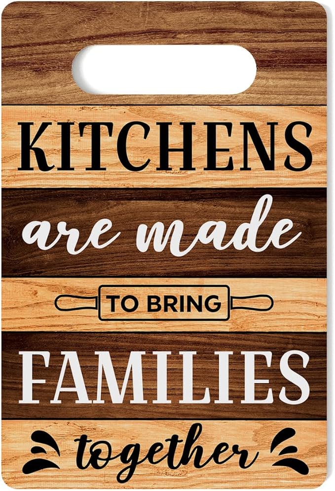 Farmhouse Kitchen Decor, Kitchen Signs Wall Decor, Wall Decor for Kitchen, Kitchen Decorations, Kitchen Door Wall Hanging Decor, Kitchens Are Made to Bring Families Together Sign 8 x 12 Inch