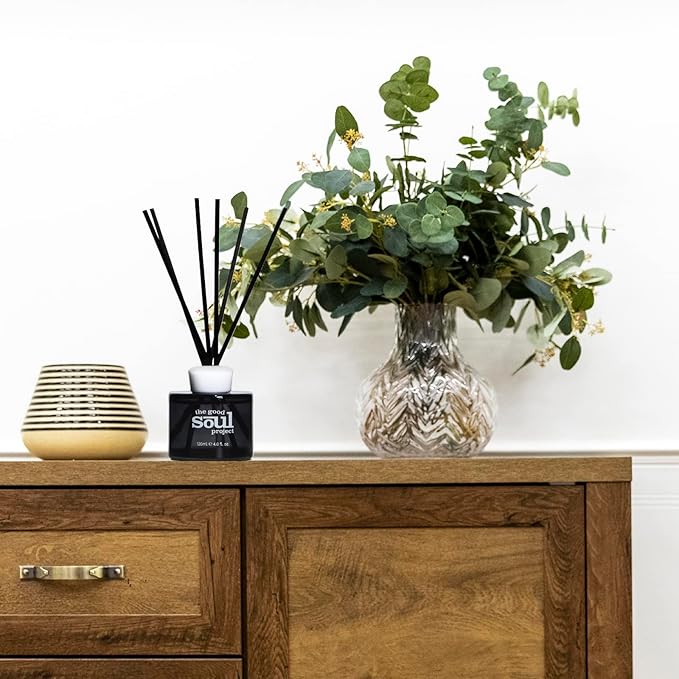 Reed Diffuser Set, Morrocan Amber Scented Oil Diffuser for Bathroom, Bedroom, Home Fragance Air Freshener