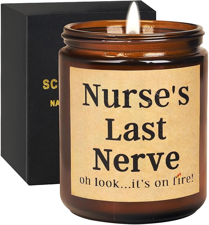 Nurse's Last Never Candle - Appreciation Gift for Women, Practitioners, New Nurses - Birthday, Retirement, Funny Candle