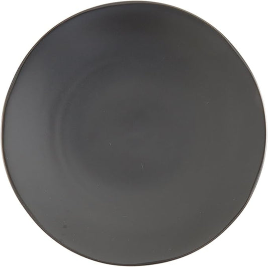 Fortessa Vitraluxe Dinnerware Heirloom Matte Finish Bread & Butter Plate 6.25-Inch, Charcoal, Set of 4
