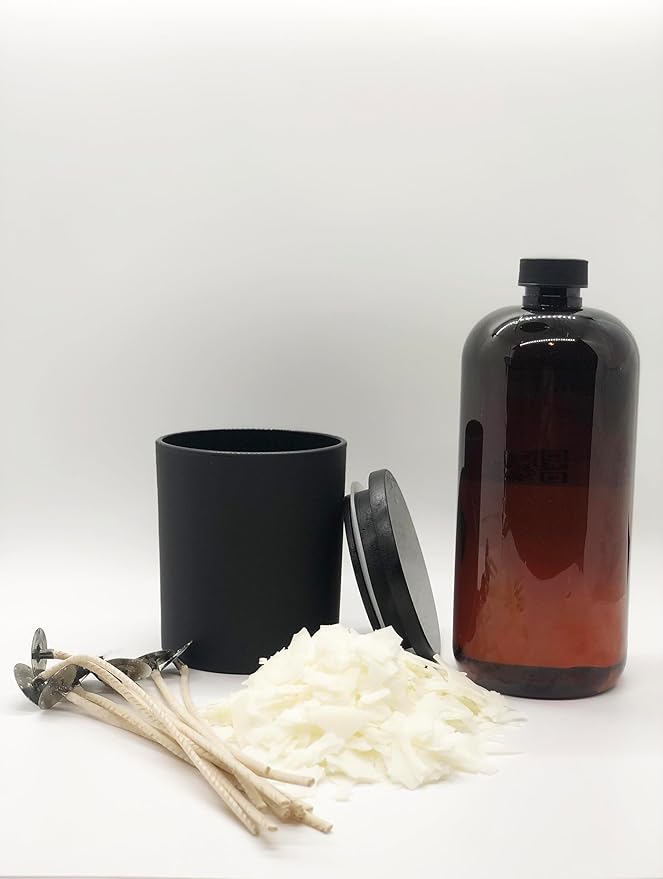 Sea Salt and Orchid Candle for House Decor | 50+ Hour Burn, All Natural Soy Scented Jar Candles, Clean Floral Scent, Organic and Non Toxic, Large 10oz