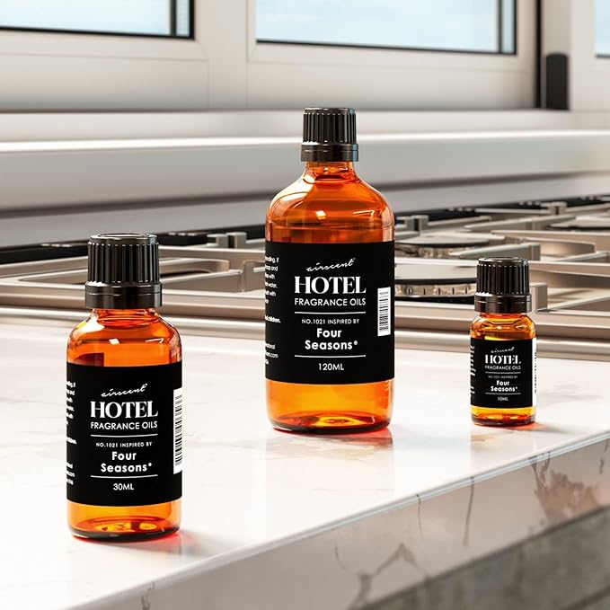 AirScent Hotel Diffuser Oil Inspired by The Four Seasons Signature Scent - Fragrance Oil No. 1021 for Ultrasonic and Waterless Diffusers and Crafting - 30 mL, 1 fl oz Glass Bottle with Dropper