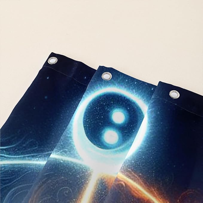 AILONEN Boys Wolf Shower Curtains, Animal Wolf Print Shower Curtain for Boys Kids Bathroom Decor,Modern Abstract Black Bath Curtain 72" W*78" H Decor with 12 Plastic Hooks