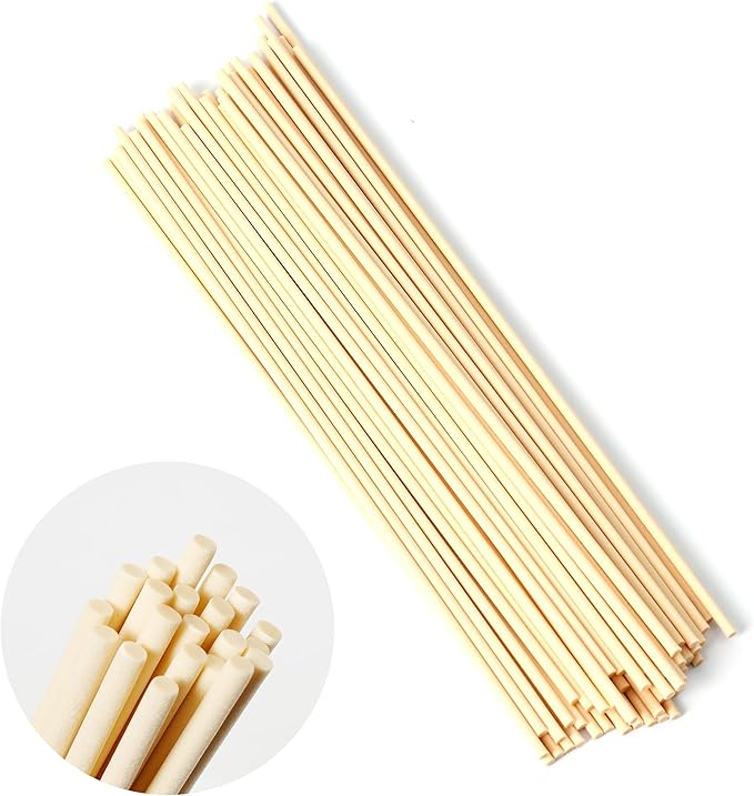 Oil Diffuser Sticks 50pcs 9in/23cm×0.118in/3mm Fragrance Refill Fibre Reed Thick Diffuser Sticks for Diffuser Reed Diffuser Sticks for Home Office Spa and Bedroom