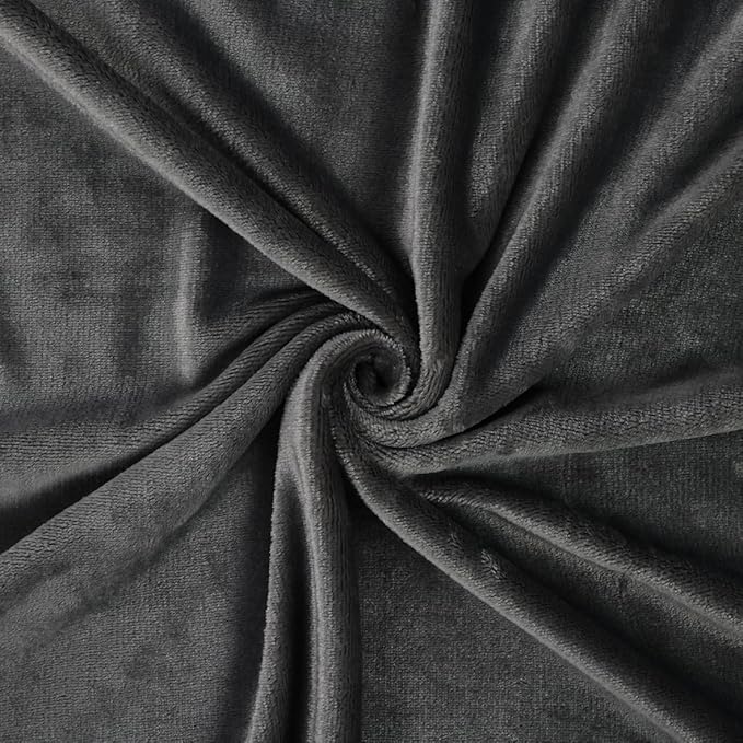 Vessia Travel Blanket for Airplane, Train and Car, Warm and Soft Travel Blanket and Pillow 2 in 1 for Adults and Kids, Portable Compact Long Flight Blanket with Luggage Sleeve, Backpack Clip(Grey)