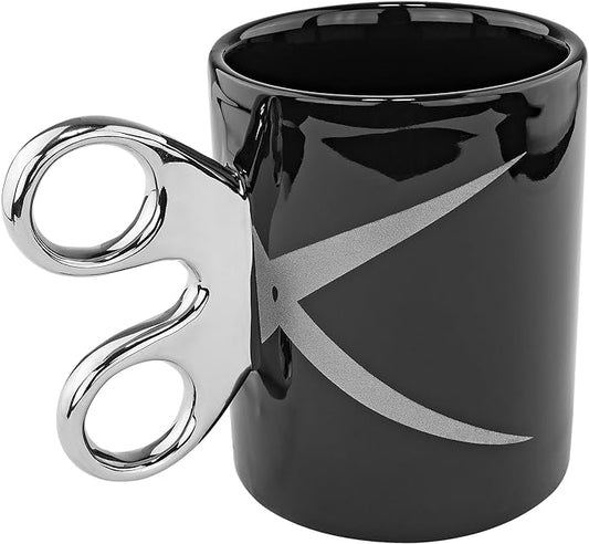 Scissors Handle Coffee Mug, 11oz - Fairly Odd Novelties - Fun Barber Hairdresser Arts 7 Crafts Tea Cup Gift