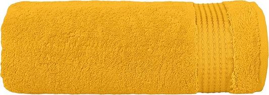 Elegant Comfort Premium Turkish Cotton 1 Piece Jumbo Bath Towel - 35 x 70 inch, Luxurious Hotel Spa Quality 100% Turkish Cotton Large Bath Towel - Highly Absorbent - Soft Bathroom Towel, Orange