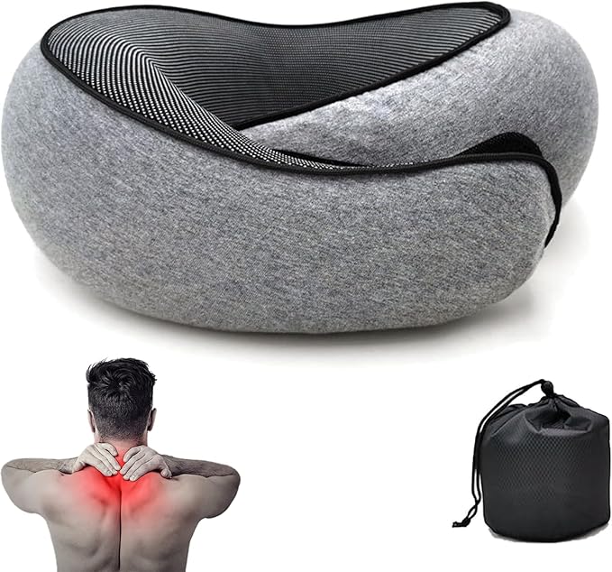 2024 Travel Neck Pillow, New Neck Pillow, 360° Travel Neck Pillows, Airplane Travel Neck Pillow, Memory Foam Travel Neck Pillow, Stowable U-Shaped Pillow