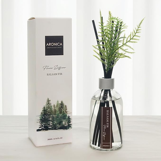 Aronica Modern Christmas Décor, Christmas Smells for House, Holiday Pine Aesthetic Diffuser, Simple Scents Evergreen Trees Boho, Cozy Office Decor for Holiday, Winter Bathroom Decor