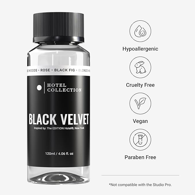Aroma360 Hotel Collection Diffuser Oil-Black Velvet-Aromatherapy Essential Fragrance Oil-Zesty Citrus, Juicy Black Fig& Floral Rose-120ML 4.1 Fl oz