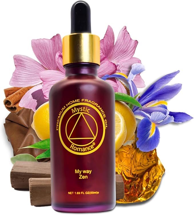 Mystic Romance My Way Zen Premium Home Fragrance Oil - for Aroma Oil Diffusers and Burner Oil Lamps (100ml, Glass) (Pack of 2)