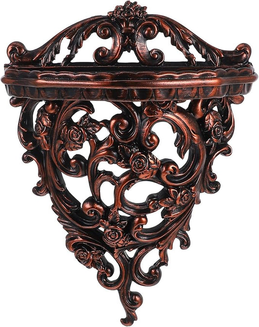 Cabilock Rustic Wood Floating Shelves Farmhouse Style Hanging Corner Shelf Decorations Antique Wall Display Ledges Brackets for Office Bedroom Living Room Hallway