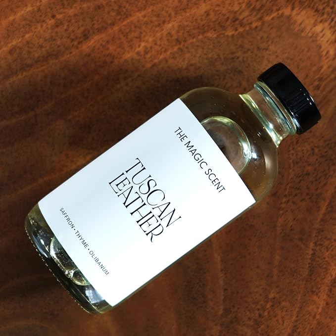 Tuscan Leather Oils for Diffuser - HVAC, Cold-Air, & Ultrasonic Diffuser Oil Inspired by Tom Ford - Essential Oils for Diffusers Aromatherapy - 8.5 fl oz, 250 mL