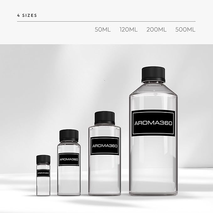 Aroma360 - Escapade Fragrance Oil Scent - Luxury Aromatherapy Scent Diffuser Oil - Hints of Lemon, Ocean, Bergamot, & Fragrant Jasmine - for Essential Oil Diffusers - for Home & Office - 500mL