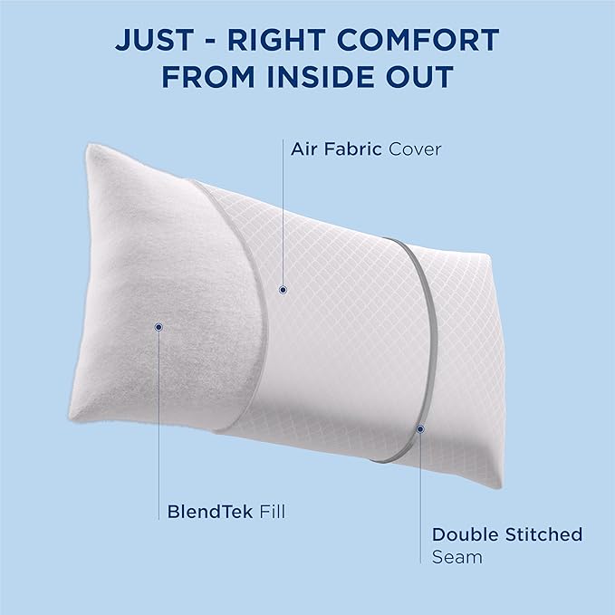 Bedsure Hotel Pillows - Luxury Bed Pillows for Sleeping with Decoration Strip Breathable Cover Soft & Supportive Pillows for Side, Back or Stomach Sleepers (2, Light Khaki, Queen)