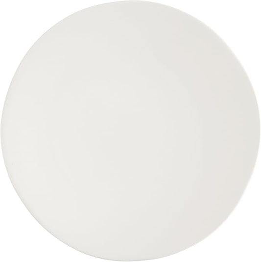 Fortessa Vitraluxe Dinnerware Heirloom Matte Finish Show Plate 12-Inch, Linen, Set of 4