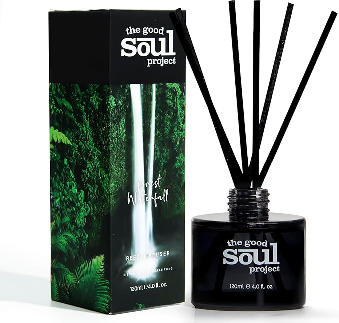 Reed Diffuser Set, 4.0 Oz(120 ml) Fresh Scented Diffuser with 6 Sticks, Home Fragance Oil Diffuser for Bathroom, Decorative Air Freshener