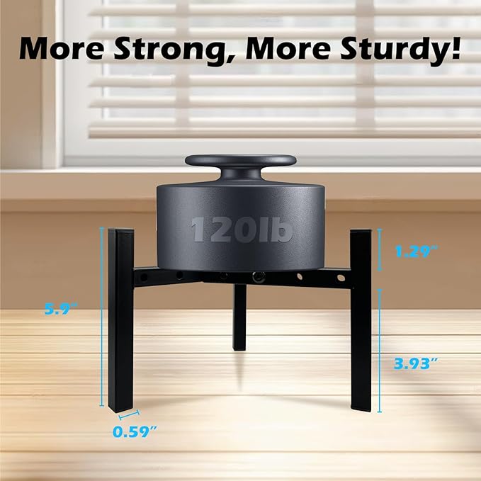 Mini 3Legs Adjustable Metal Plant Stand for 5"-10" Plant Pot – Indoor & Outdoor (Black, 1 Pack)