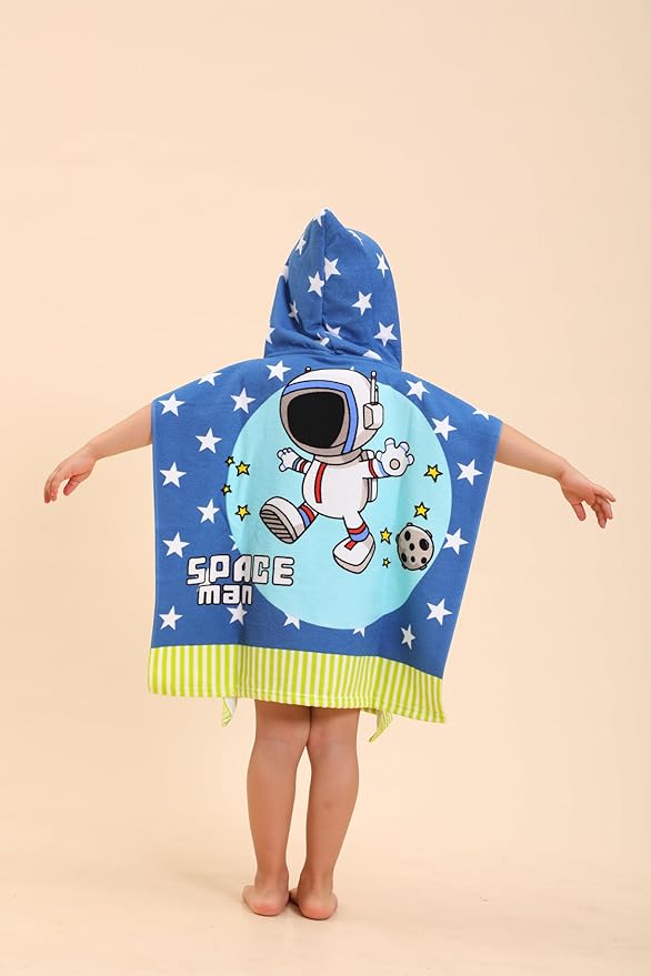 Hooded Towels for Kids, Kids Beach Towels for Boys/Girls, Swimming Towels/Towel Robes/Wearable Towels/Pool Towels for Kids 2-10, Poncho Beach Towels for Kids, Hooded Beach Towels for Toddlers