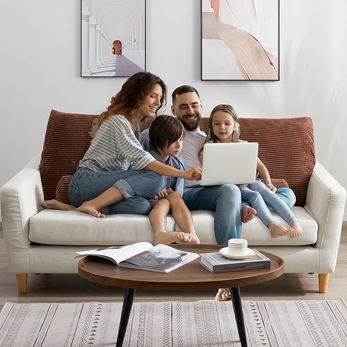 HIGOGOGO Wedge Headboard Pillow, Bed Rest Reading Pillow, Backrest Positioning Support Bolster Cushion with Removable Cover,Queen Size 60X20.4X8.4,Coffee