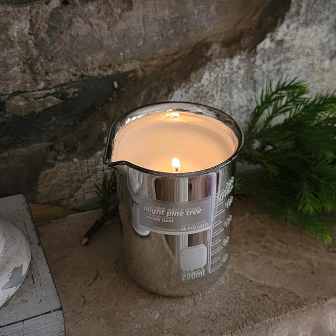 Pine Scented Candles for Men - Natural Soy Candles | Candles for Home Scented | Gifts Under 20 Dollars | 40 Hours Long Burning 7oz