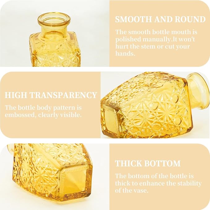 24PCS Mini Bud Vases As Wedding Centerpieces for Tables,Gold Bud Vases for Flowers,Small Flower Vases Suitable for Birthday Party,Anniversary,Wedding Reception,Baby Shower (Gold, 24PCS)