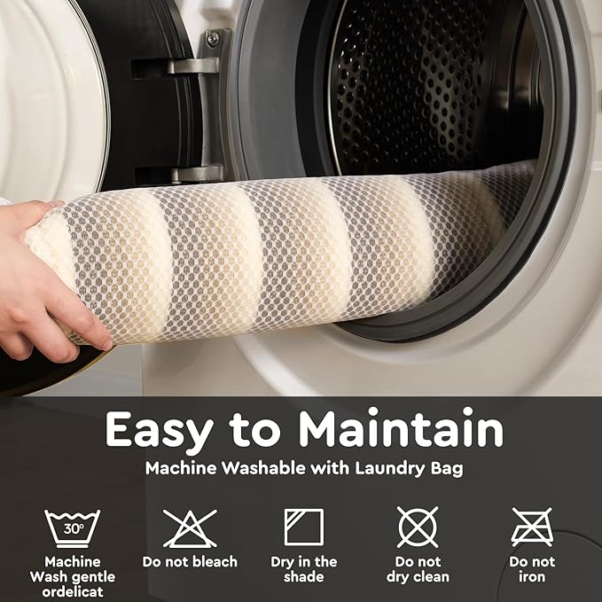 tchdio Striped Bath Mat Rug, Super Absorbent Non Slip Bath Mats for Bathroom Floor 3D Woven Gradient Bathroom Mat with Tassels Machine Washable Bathroom Rugs Beside Tub, 17" x 24", Brown