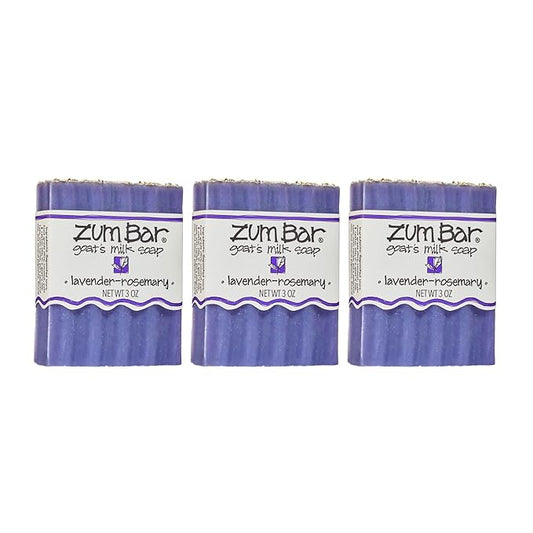 Zum Bar Goat's Milk Soap - Lavender-Rosemary - 3 Ounce (Pack of 3)