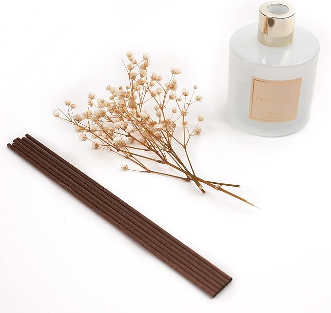 Cocorrína Reed Diffuser Set, 6.7 oz Clean Linen Scented Diffuser with Sticks Home Fragrance Reed Diffuser for Bathroom Shelf Decor