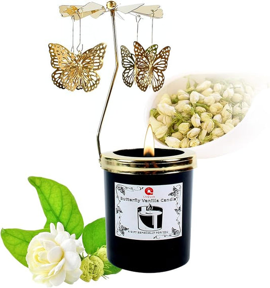 Bamboo Jasmine Candle for Home, Premium Green Scented Candles for Men, Made with Natural Soy, Gifts for Men and Women, Candle Scented, Peace and Tranquility