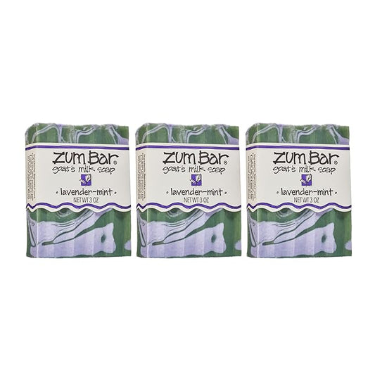 Zum Bar Goat's Milk Soap - Lavender-Mint - 3 oz (3 Pack)