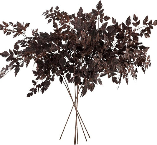 MISSPIN Artificial Fall Leaves Stems, 8 PCS Fall Decorations for Indoor Outdoor Halloween Thanksgiving Farmhouse Arrangement Decorations for Front Door Wedding Centerpieces in Autumn