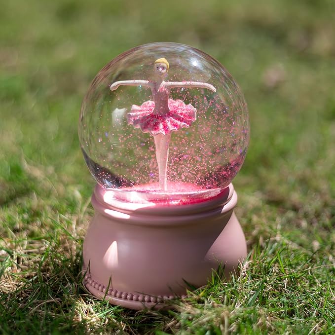 Ballerina Snow Globes for Girls - Christmas Music Snowglobes, Rotating Musical Water Globe, Kids Snow Globes, Ballet Dance Recital Gifts for Girls, Daughter, Granddaughter