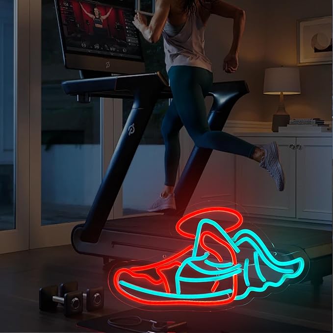 Sports Shoe Neon Sign Sneaker Neon Signs for Wall Decor,Dimmable LED Neon Light Sign for Bedroom Man Cave Wall Art, Boy Birthday Gift, Room Decor