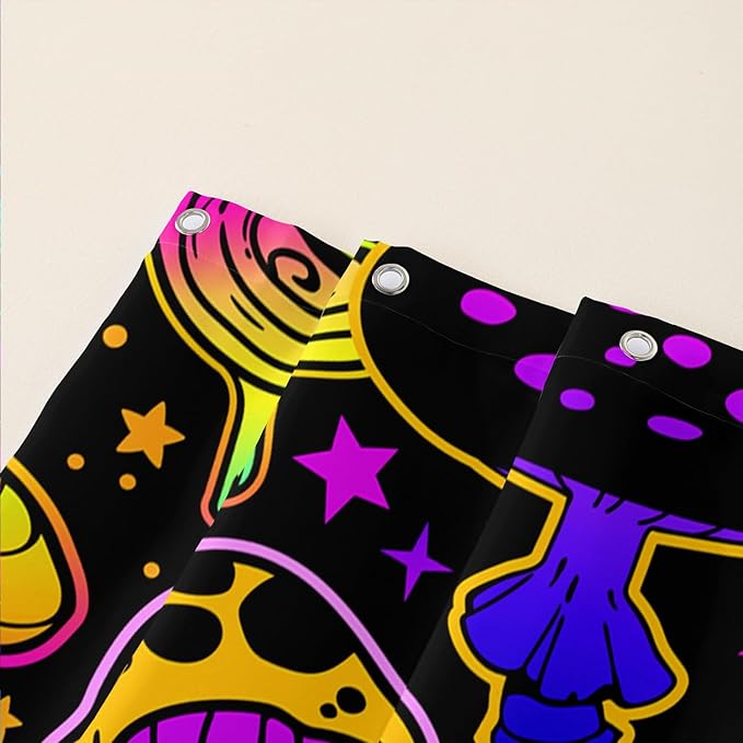 AILONEN Rose Flower Shower Curtain,Colorful Rose Flower Bath Curtain for Kids Girls Women,Modern Romantic Floral Flower Print Polyester Waterproof with 12 Plastic Hooks 72" W*96" H