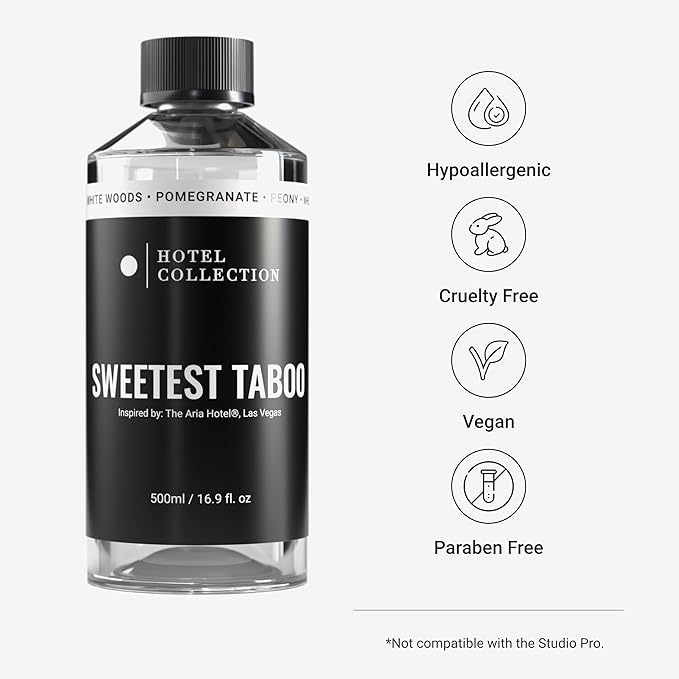 Hotel Collection - Sweetest Taboo Essential Oil Scent - Luxury Hotel Inspired Aromatherapy Scent Diffuser Oil - Decadent Citrus, Juicy Berries, & Floral Peony - for Essential Oil Diffusers - 500mL