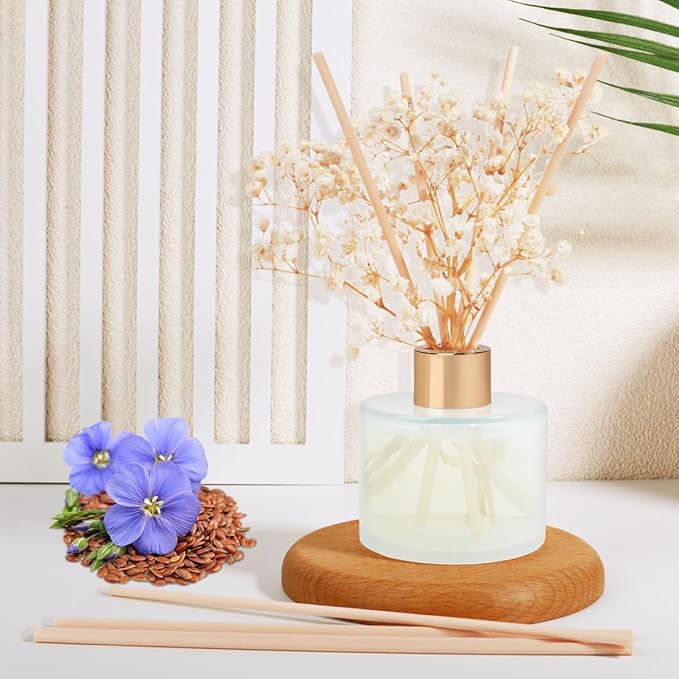 Scent Diffuser Set, 5.28oz(150ml) Linen Scent Diffuser with 8 Sticks Long Lasting Fragrance for Home, Bathroom, Room Decor