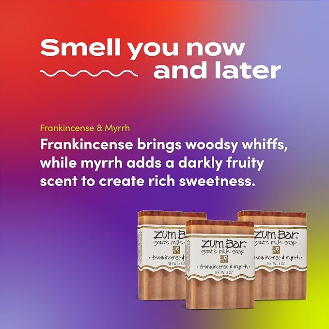 Zum Bar Goat's Milk Soap - Frankincense and Myrrh - 3 oz (6 Pack)