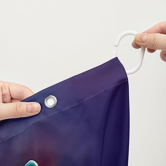 AILONEN Wolf Shower Curtain,Evening Howling Wolf Bath Curtain for Bathroom Decor,Wildlife Shower Curtain for Teens,Polyester Waterproof with Plastic Hooks 36" W*72" H