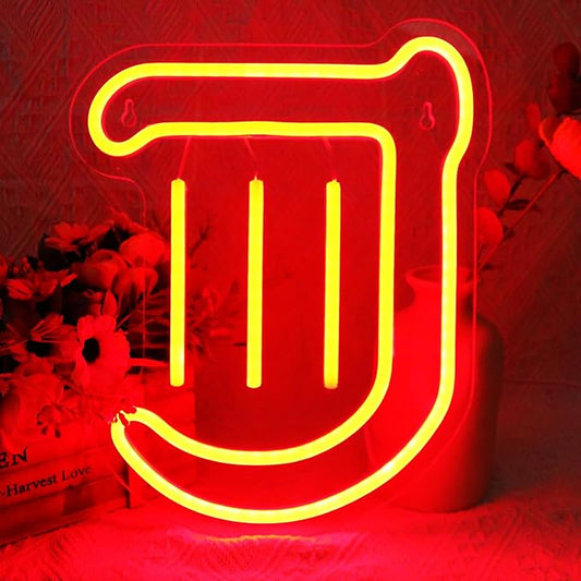 Gaming Bard Neon Sign for Wall Decor, LED Light for Game Room, Bedroom Night Light, Dimmable, USB Powered, Red, 11.8" x 9.5"