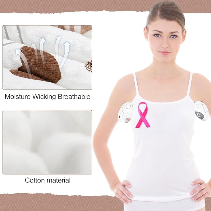 Juexica 4 Pcs Lymphedema Axilla Pillow Mastectomy Pillow Cotton Post Breast Surgery Pillow Mastectomy Recovery Breast Pillow for Sleeping Mastectomy Underarm Pillow Armpit Pain Relief (Heart)