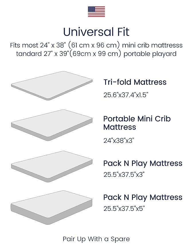 TotAha Premium Stretchy Pack N Play Playard Sheets | Mini Crib Sheets (2-Pack) -Hypoallergenic, Silky Comfort, Buttery Soft, Calming Effect, All-Season Jersey-Knit (Colorful Flora & Blue Flowers)