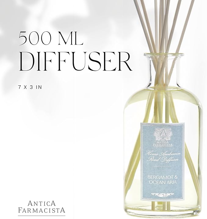 Antica Farmacista Home Ambiance Diffuser, Bergamot and Ocean Aria, 16.9 Fl Oz