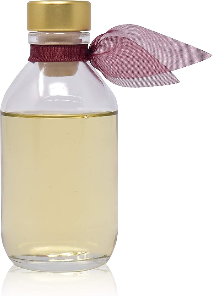 LOVSPA Mahogany Teakwood Reed Diffuser Scented Set with Cardamom, Geranium & Amber Fragrance Notes - A Unisex Scented Gift for Men or Women, Made in The USA