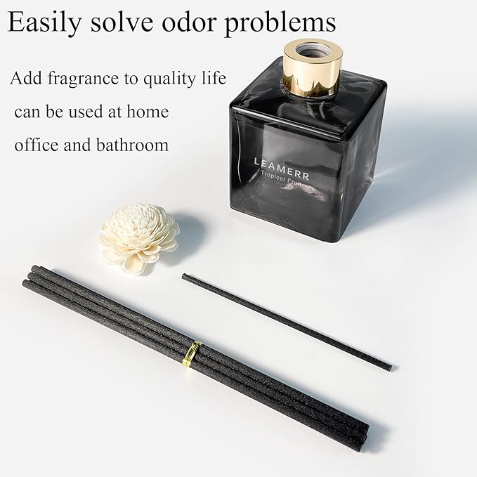 Reed Diffuser with Natural Aroma Essential Oil My Way Scent- 6.3 oz (180 ml) Home Fragrance with Sticks Reed Diffuser Flower for Home Room Office Bathroom Shelf Decor