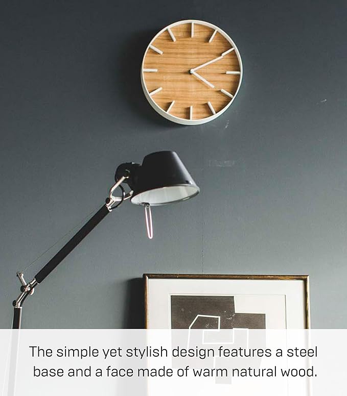Yamazaki Home Wall Clock - Modern Wood Home Decoration Steel + Wood One Size Ash