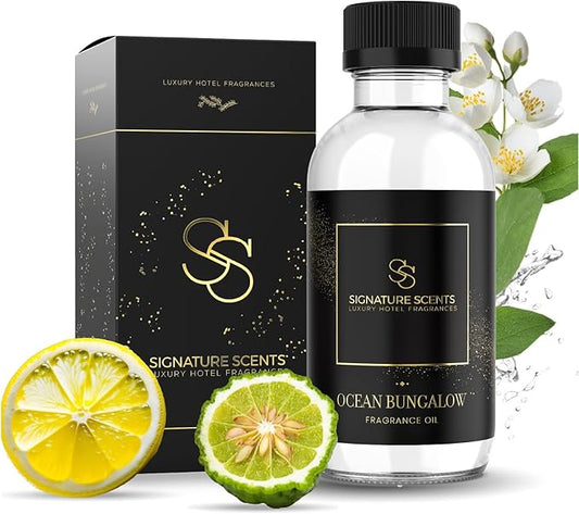 Luxury Hotel Fragrances - Hotel Fragrance Oil - Diffuser Oil Blends for Aromatherapy (Ocean Bungalow) 4.05 Fl Oz (120ml)