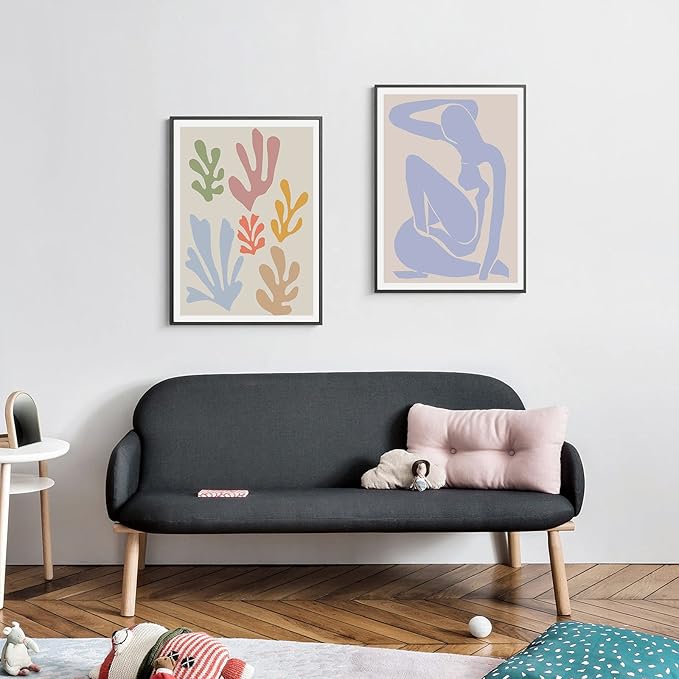 InSimSea Wall Art Prints Poster Matisse Wall Art Exhibition Poster & Prints, Henri Matisse Posters for Room Aesthetic, Abstract Wall Art for Living Room UNFRAMED, Set of 6, 11x14 in
