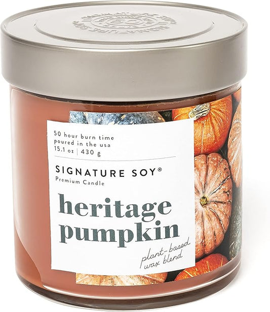Lidded Heritage Pumpkin Scented Candle